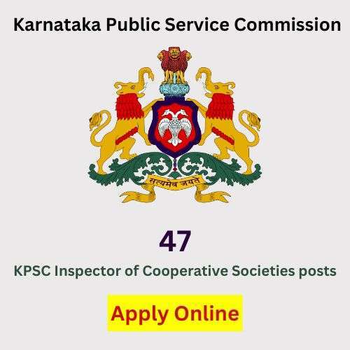 KPSC Inspector Of Cooperative Societies Posts Recruitment 2023/Apply Online