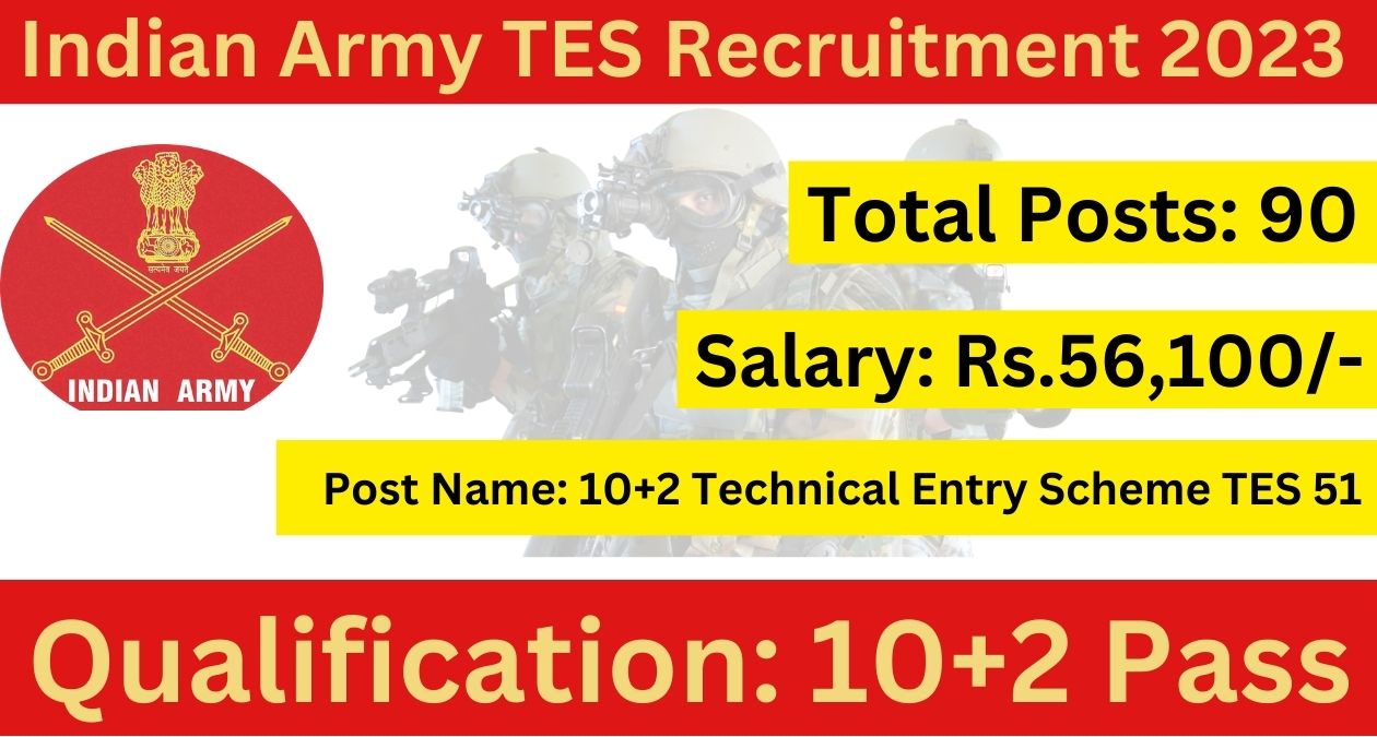 Indian Army Recruitment Posts For Technical Entry July Scheme Tes Check