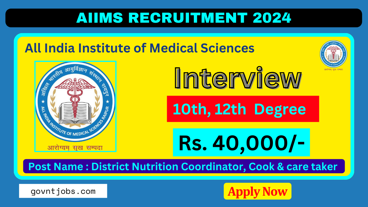 AIIMS Recruitment 2024 Apply For Various Posts, Check Qualification