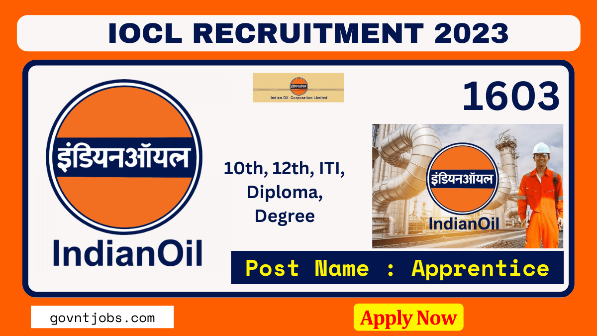 Iocl Recruitment 2024 Apply For 1603 Apprentice Posts Check Eligibilities Qualification Total