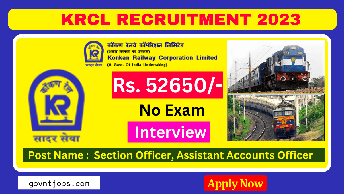 Krcl Recruitment 2024 For 08 Section Officer Assistant Accounts Officer Posts Check 5205