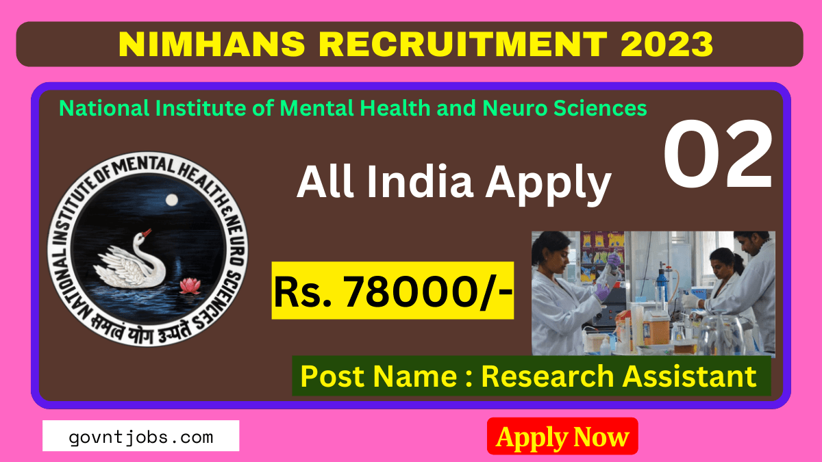 research assistant jobs in nimhans