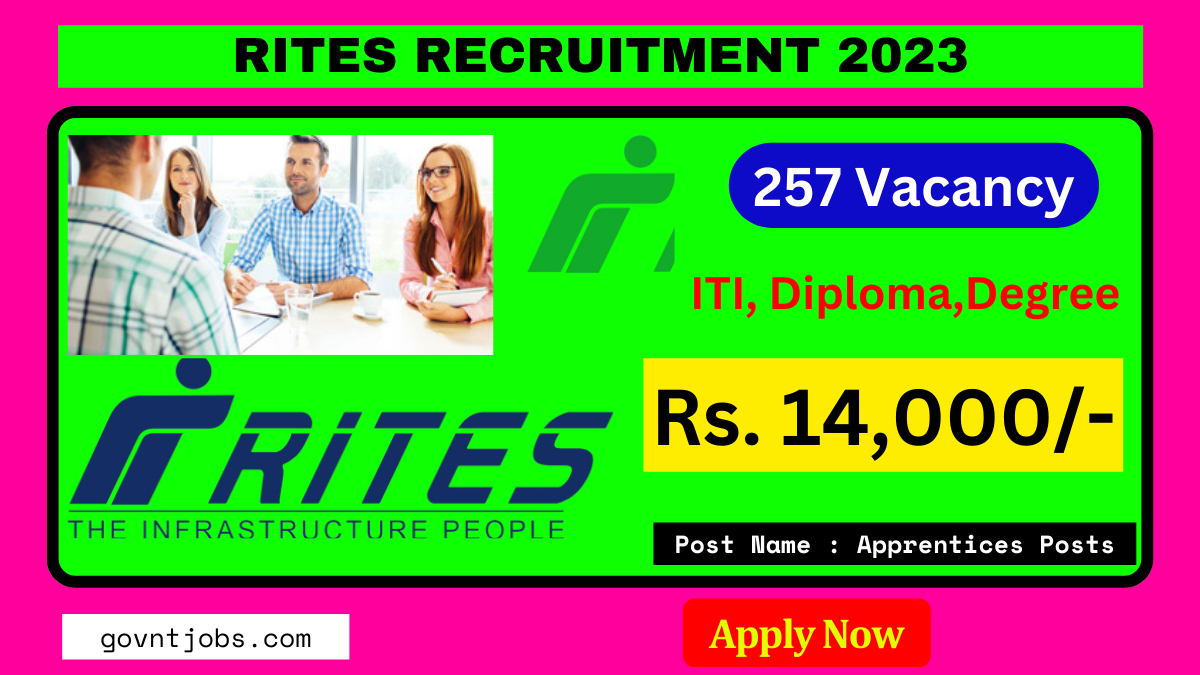 RITES Recruitment 2025 Apply Online For 257 Apprentices Posts, Check