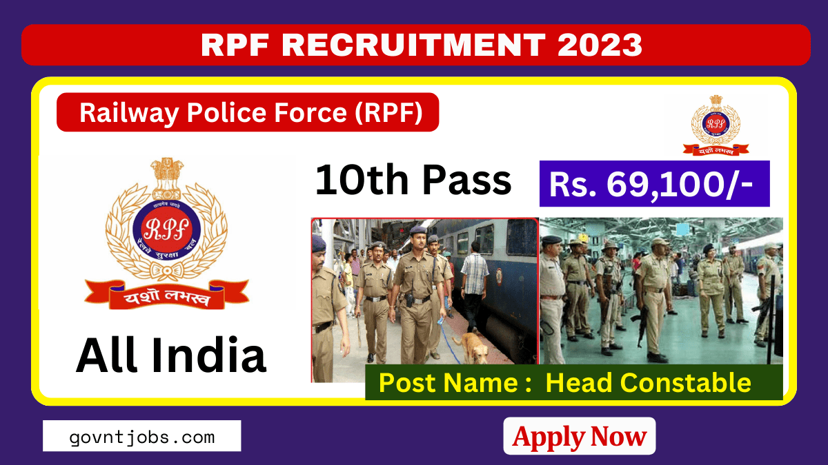 RPF Constable Recruitment 2024 Apply Online, Check Posts, Qualification
