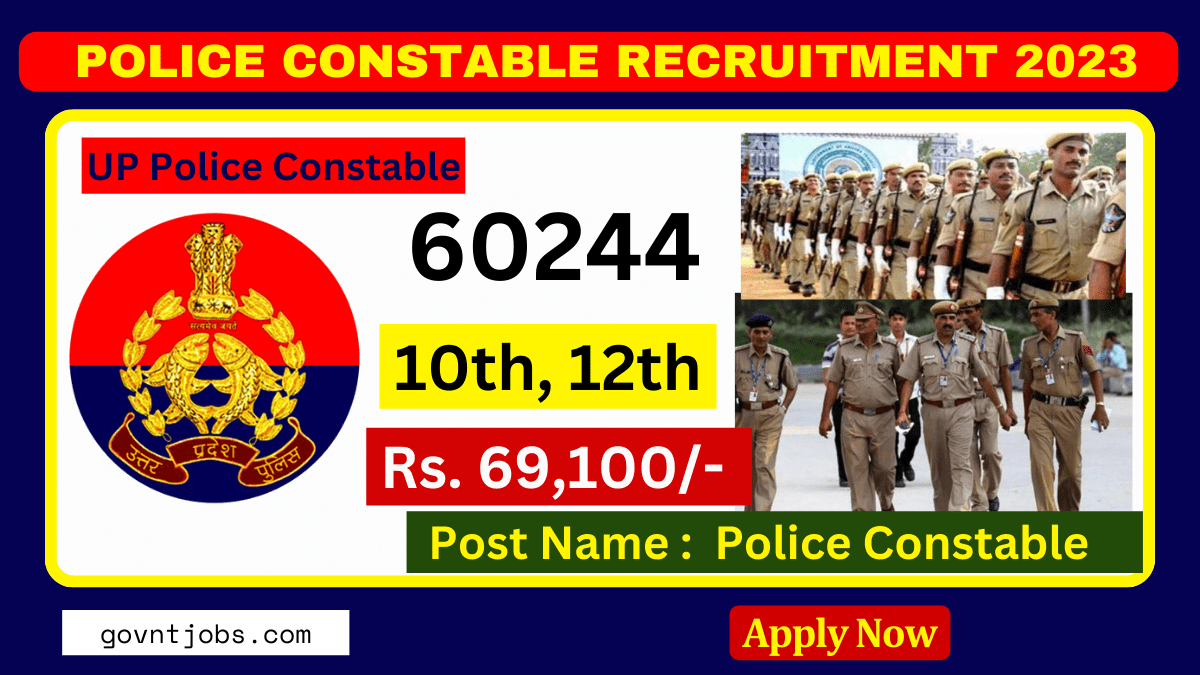 Up Police Constable Recruitment Apply Online For Constable