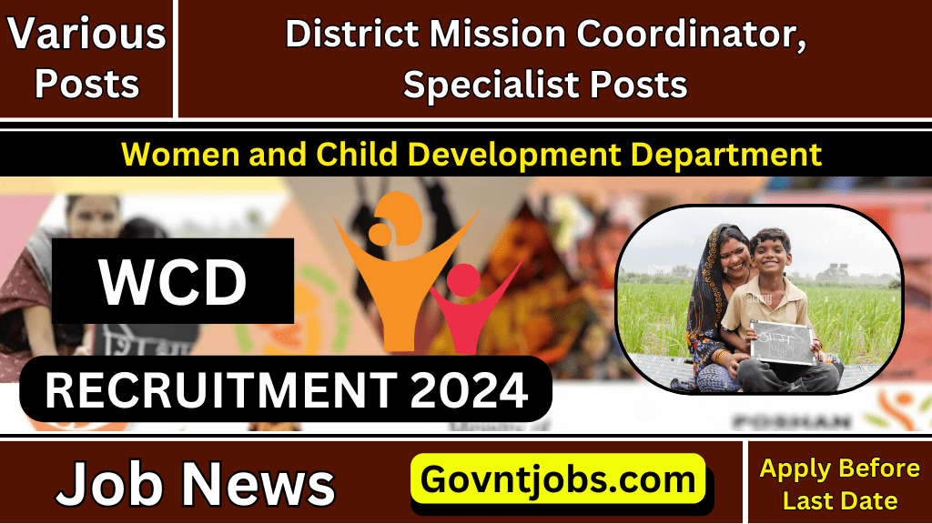 WCD Kalaburagi Recruitment 2024 Apply For District Mission Coordinator ...