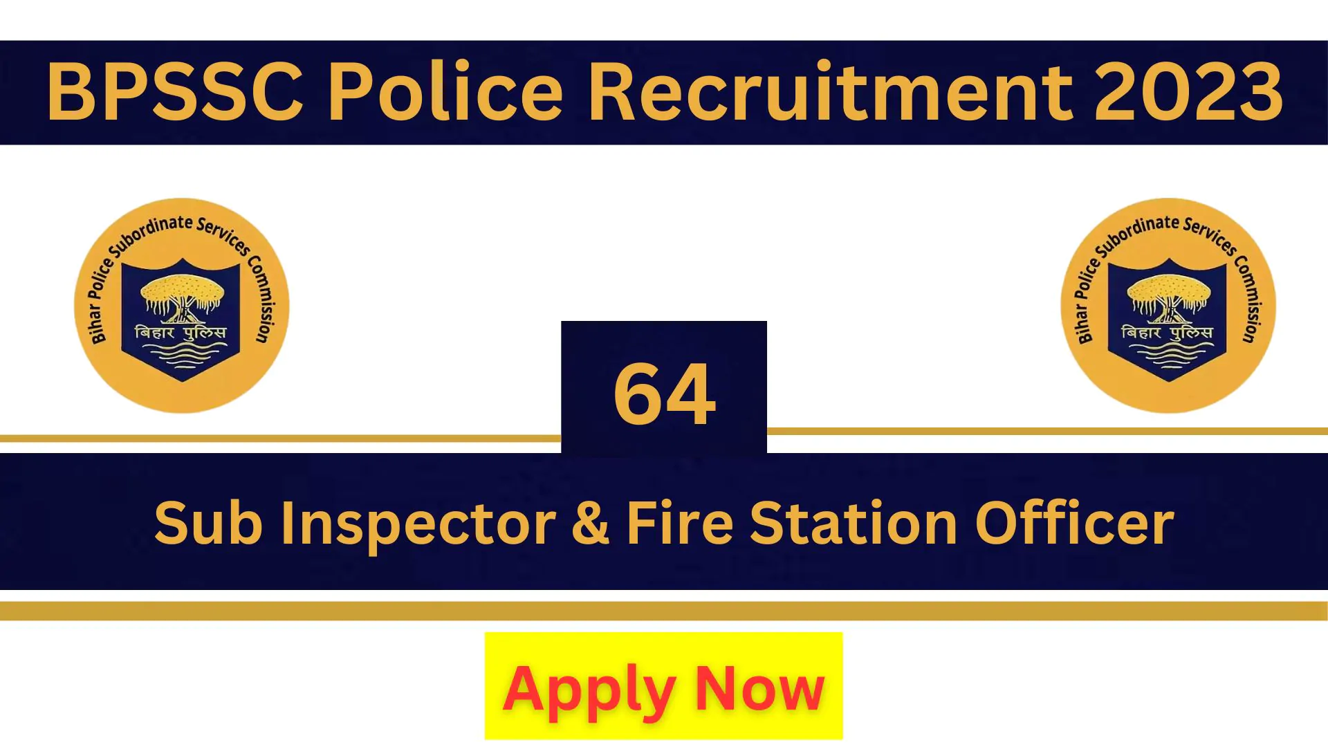 Bihar SI Police Recruitment 2023