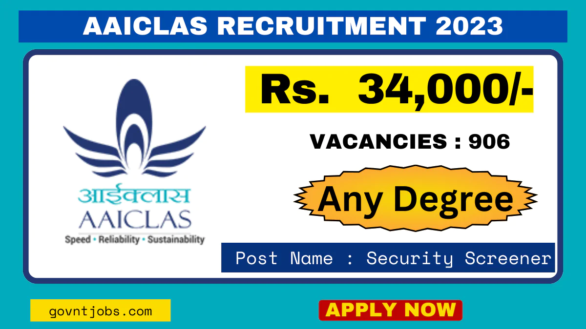 AAICLAS Security Screener Recruitment 2023