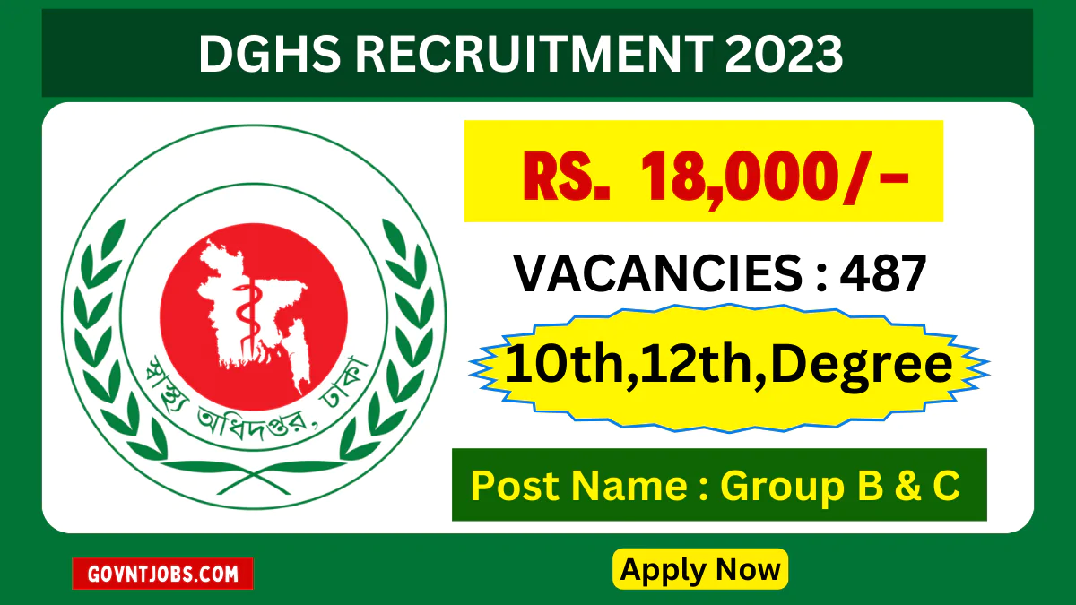 DGHS Recruitment 2023