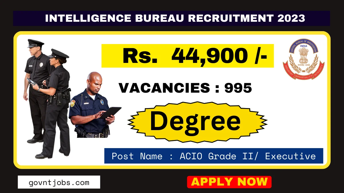 IB Recruitment 2023 Apply Online