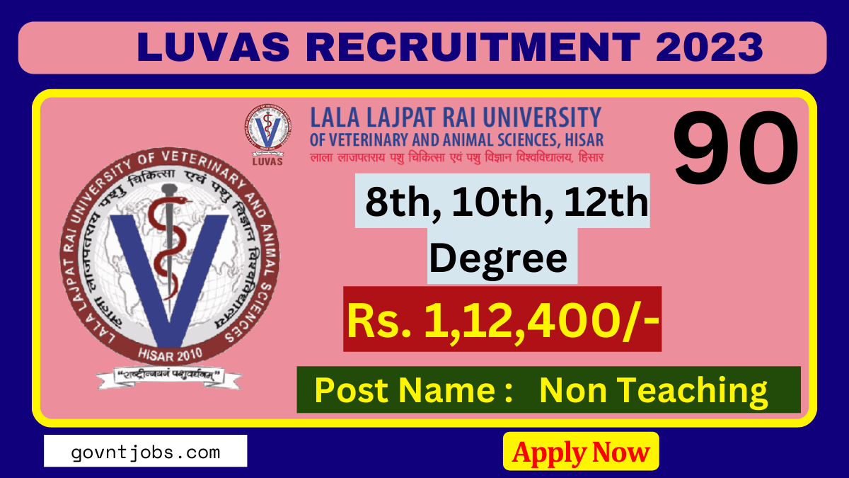 LUVAS Recruitment 2023 Online Application