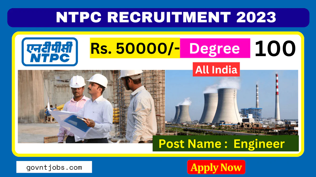 NTPC Recruitment 2024 Apply Online