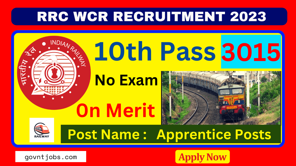 RRC WCR Apprentice Recruitment 2023