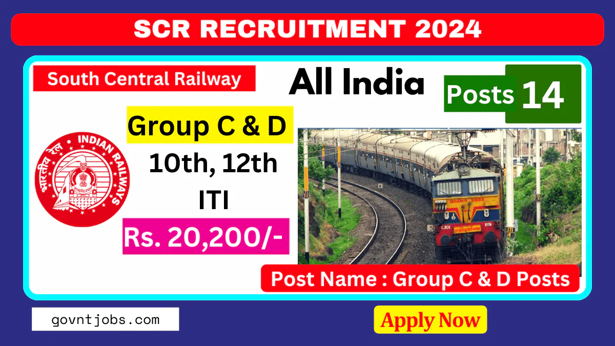 South Central Railway Recruitment 2024 SCR Recruitment 2024 Apply