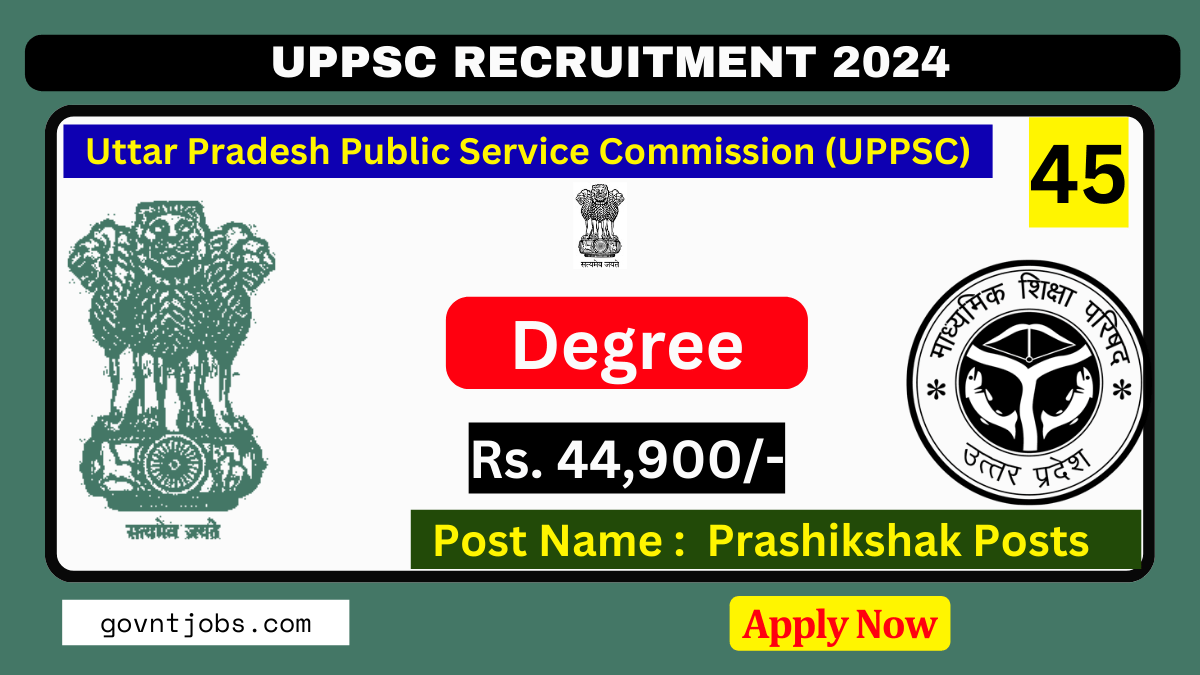 Uppsc Technical Education Service Recruitment 2024 Apply Online For 45 