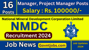 NMDC Recruitment 2024