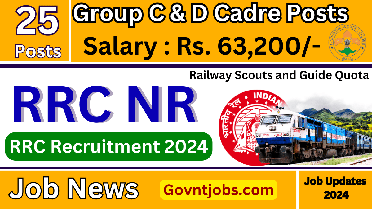 RRC NR Scouts and Guide Recruitment 2024 Apply Online 10th, 12th Pass