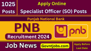 PNB SO Recruitment 2024