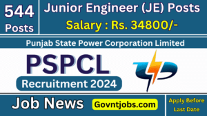 PSPCL JE Recruitment 2024