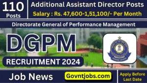 DGPM Recruitment 2024