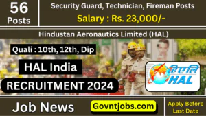 HAL India Recruitment 2024