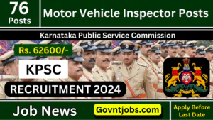 KPSC Motor Vehicle Inspector Recruitment 2024