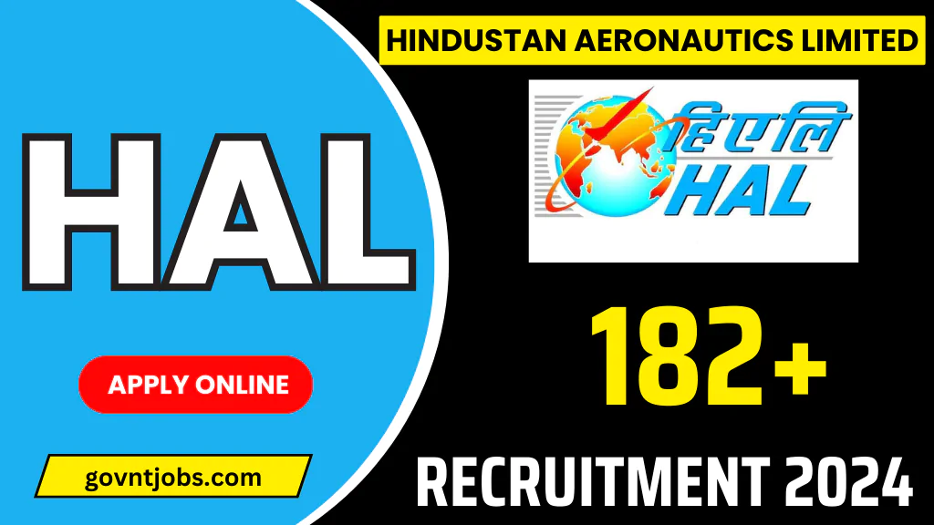 HAL India Recruitment 2024 Apply Online for 182 Technician, Operator