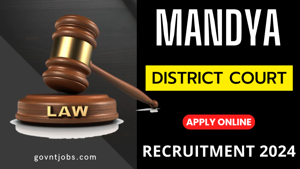 Mandya District Court Recruitment 2024 Apply Online for 41 Peon Posts