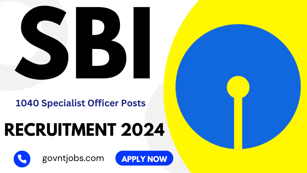 SBI SO Recruitment 2024